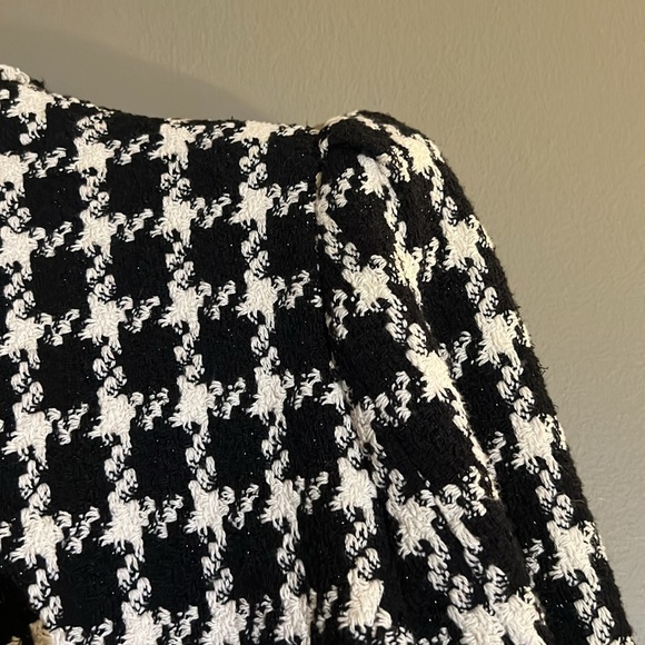 💕 Zara Tweed Houndstooth Blazer S 💕 - Picture 12 of 16